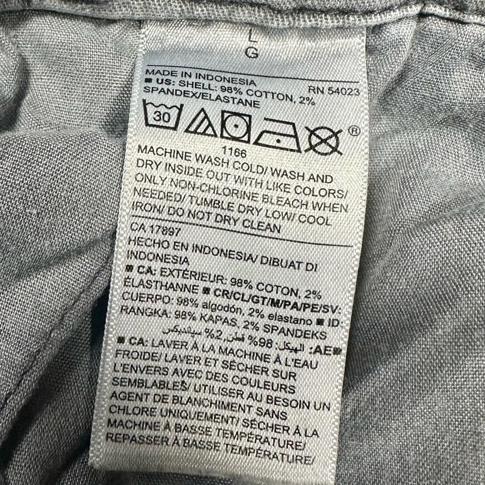 Old Navy Gray Easy Chino Pants Cotton Blend Stretch – Women’s Size Large